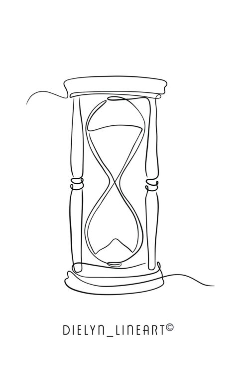 Hourglass one line art illustration, wallpaper, logo Hourglass Line Art, Progress Isnt Linear Tattoo, Aesthetic Line Art, Draw Aesthetic, Line Art Illustration, Line Art Drawings, Art Illustration, Line Art, Art Drawings