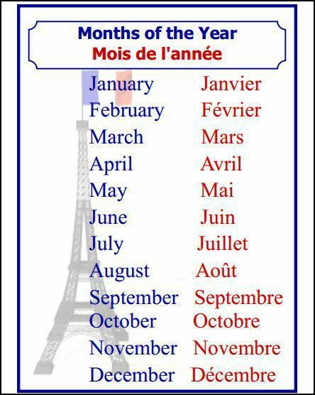 Months of the year in French. #french #frenchforbeginners #frenchspeakers #frenchlearners #frenchlearning French Months, French Lessons For Beginners, French Language Basics, French Posters, Learn French Beginner, French Basics, Learn To Speak French, French Alphabet, French Flashcards