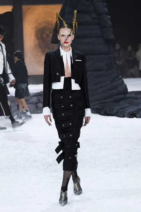 Thom Browne Fall 2024 Ready-to-Wear Runway, Fashion Show & Collection Review [PHOTOS] Thome Brown, Show Collection, Fashion Show Collection, Baby Cold, Fall 2024, Couture Collection, Thom Browne, New York Fashion Week, New York Fashion