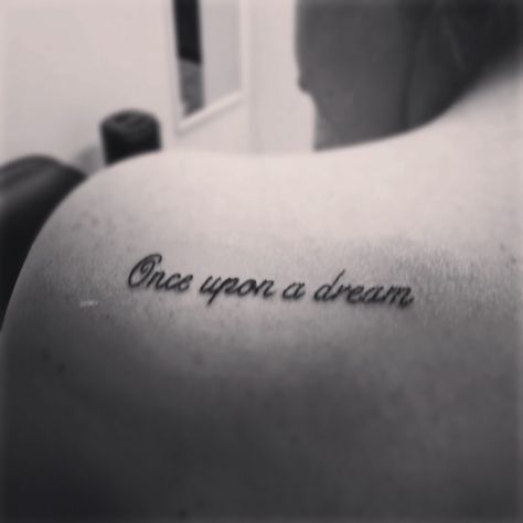 Once upon a dream Once Upon A Dream Tattoo, Briar Tattoo, Sleeping Beauty Tattoo, Recovery Tattoos, Disney Tattoos Quotes, Princess Tattoos, Aurora Tattoo, Magical Tattoos, Hippie Tattoos