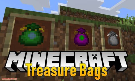 Treasure Bags Mod 1.14.4/1.13.2 (Loot Bag Mod that Fully Controlled by Data Packs) : Bag types allow you to set the bag’s name, colors, and loot table. The items a treasure bag can contain is controlled by its loot table. This can be a preexisting loot table, or you can create your own. So, typically you will add a bag type JSON and a loot table for each bag.  #Minecraft1132Mods #Minecraft1144Mods Bag Types, Minecraft Forge, Minecraft Seed, Treasure Bag, Map Minecraft, Loot Bags, Minecraft 1, Minecraft Mods, Diy Slime