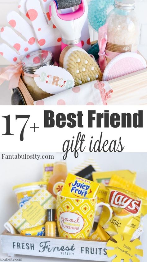 Best Friend Birthday Gifts that she'll actually LOVE! - Fantabulosity Best Friend Gift Ideas, Friend Gift Ideas, Easy Birthday Gifts, Best Friend Birthday Gifts, Last Minute Birthday Gifts, Gift Ideas For Friends, Birthday Basket, Bff Birthday Gift, Ideas For Friends