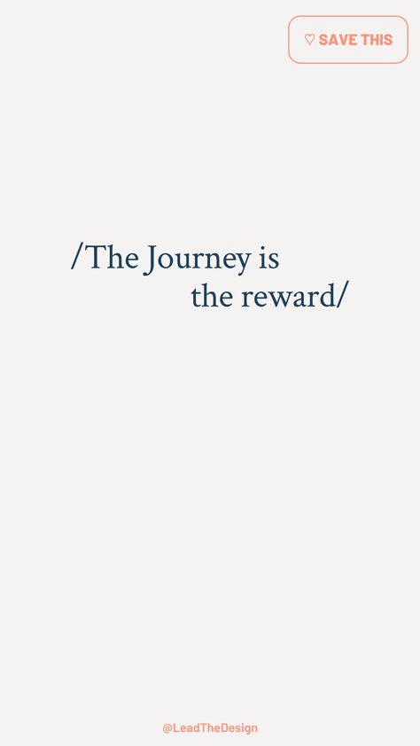 Sometimes we focus too much on the goal but at the end of the day the journey is the reward Follow this board for more inspirational quotes and be sure to check out @leadthedesign The Journey Is The Reward, Reward Yourself Quotes, Reward Yourself, The Goal, Our Journey, Finish Line, Be Yourself Quotes, The Journey, Too Much