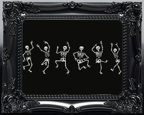 Skeleton Cross Stitch, Goth Cross Stitch, Horror Cross Stitch, Spooky Cross Stitch, Sewing Drawing, Skeleton Figure, Goth Cross, Cross Stitch Halloween, Horror Gifts