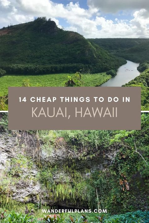 14 Cheap and Free Things to Do in Kauai - Wanderful Plans Lihue Kauai Things To Do, Things To Do In Princeville Kauai, Best Luau In Kauai, Kauai Hawaii Things To Do In, Queens Bath Kauai, Kauai Things To Do, Kauai Itinerary, Traveling To Hawaii, Lihue Kauai