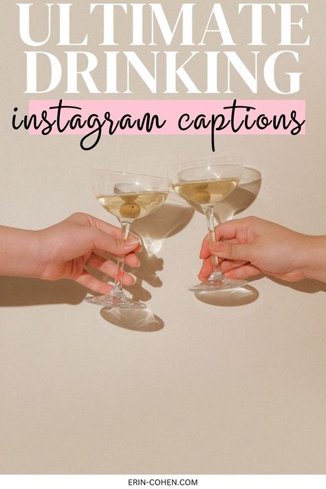 Spice up your Instagram posts with our collection of hilarious drinking captions! Whether you're sipping cocktails with friends or enjoying a cozy night in, these witty captions are guaranteed to make your followers laugh. From puns to quotes, we've got the perfect drinking captions to accompany your favorite drinks. Cheers to good times and great laughs! Hilarious Instagram Captions, Bartender Instagram Captions, Drinks Aesthetic Caption, Captions For Drinking Pictures, Wednesday Drinking Quotes, Espresso Martini Captions Instagram, Drink Quotes Instagram, Drinks Caption, Captions For Drinks Instagram