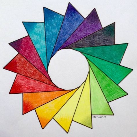 Symmetry Drawing Art, Geometric Art Circle, Drawing Ideas Color, Patterns Math, Color Wheel Projects, Color Wheel Art, Calligraphy Drawing, Afrique Art, Geometric Shapes Art