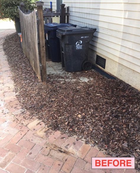 Outside Trash Storage and Walkway