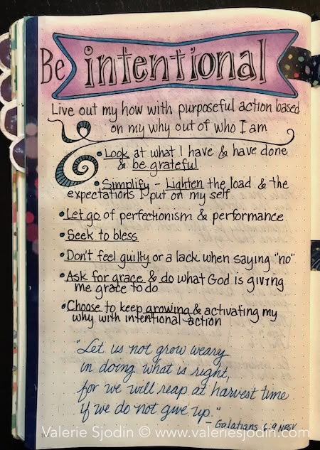 Intentional Word Of The Year, Being Intentional Quotes, Homemaker Quotes, Communication Station, On Purpose, Valerie Sjodin, Doodle Bible, Intention Quotes, Intentional Living Quotes