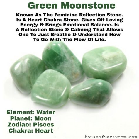 Green Healing Crystals, Green Crystals Stones, Green Crystals Meaning, Garnierite Stone Meaning, Green Stones And Crystals, Green Moonstone Crystal Meaning, Green Moonstone Meaning, Green Crystals Identification, Green Moonstone