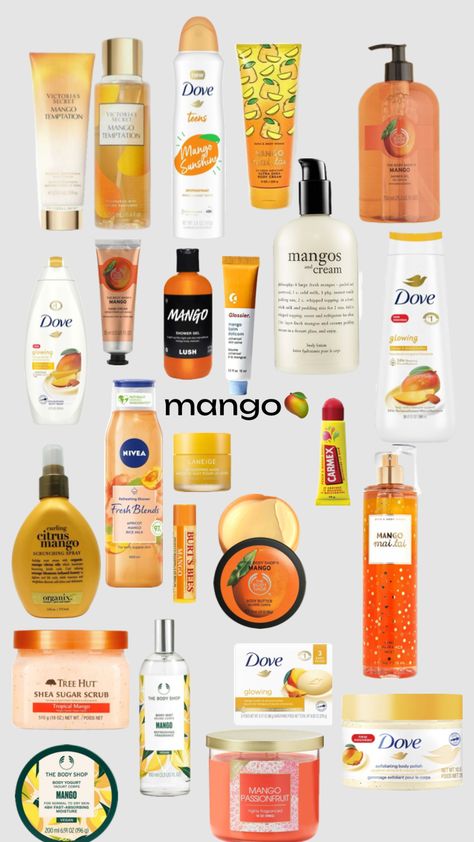 mango is my fav flavour ever #mango #fruit #skincare Fruit Skincare, Tropical Scent, Mango Fruit, Mango Flavor, Bath And Body Works Perfume, Shower Skin Care, Body Smells, Chanel Perfume, Skin Care Items