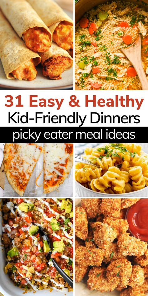 If you are trying to feed picky kids and you're on a hunt for healthy recipes for picky eaters - look no further! I've rounded up 31 of the best easy, simple, and healthy meals for fussy eaters. Each of these easy meals is delicious, filling, and nutritious, and is approved by even the pickiest eater! Picky Eater Recipes Vegetables, Healthy Meals For A Picky Eater, Carrots For Picky Eaters, Veggie Meals For Picky Eaters, Healthy Meals For Fussy Eaters, Kid Picky Eater Meal Ideas, Low Cal Meals For Picky Eaters, Vegetable For Picky Eaters, Meatless Dinners For Picky Eaters