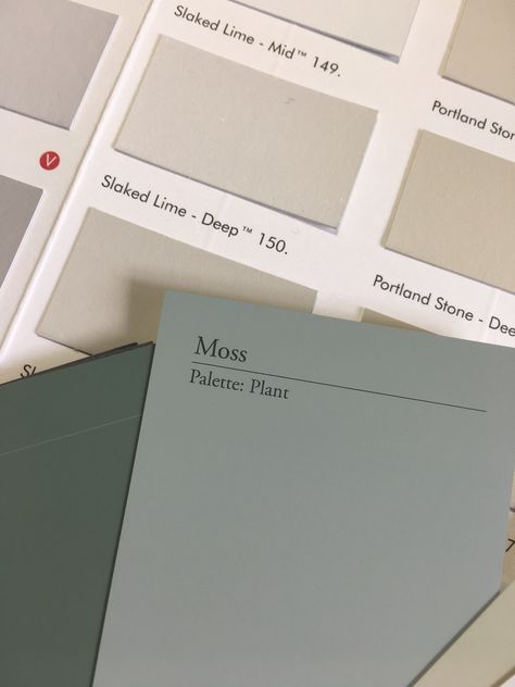 Neptune Green Kitchen, Neptune Moss Paint, Neptune Moss Paint Bedroom, Neptune Paint Colours, Moss Bathroom, Sherwin Williams Color Schemes, Neptune Home, Moss Paint, Flat Color Palette