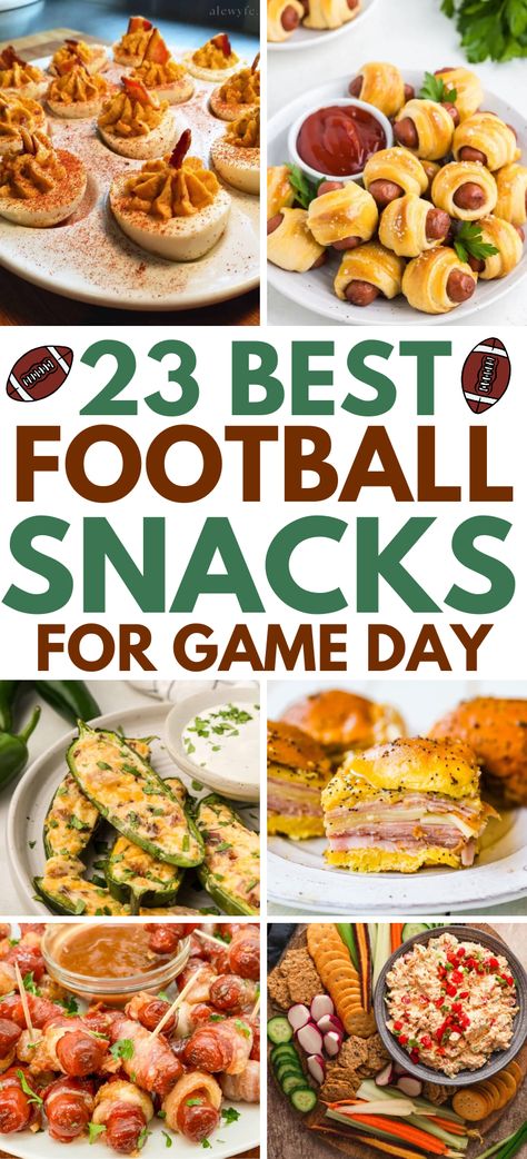 Super Bowl Appetizers – These are truly the best game day party foods and snacks for football season that will feed a crowd cheap. Find the best football dips, game day snacks and easy finger foods perfect for a football watching party! Football snacks appetizers, game day food ideas, game day snacks for a crowd, food ideas for football game, crockpot dips, football food appetizers, superbowl snacks. Football Playoff Food, Snack Food Dinner Ideas, Super Bowl Apps Appetizers, Bar Foods For Parties, Snacks For Football Games Appetizers, Best Football Appetizers Easy, Football Party Snacks Easy, Finger Foods To Feed A Crowd, Chicken Game Day Food