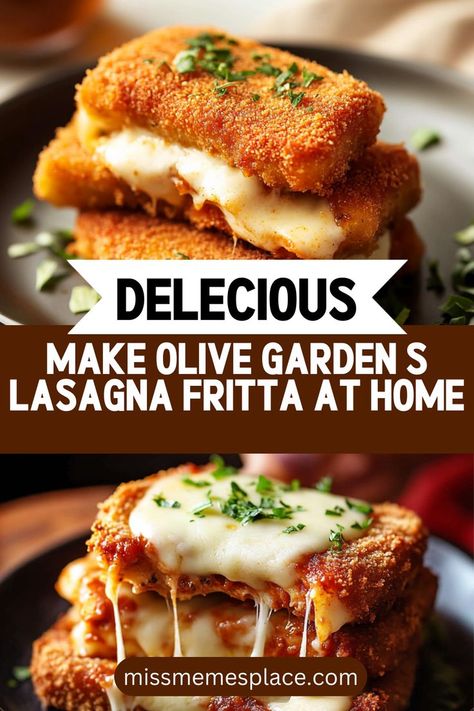 Discover how to recreate Olive Garden's famous Lasagna Fritta with this easy air fryer recipe! Featuring layers of ricotta and mozzarella, this copycat dish is crispy, cheesy, and absolutely delicious. Serve it with marinara sauce for the perfect bite. Enjoy this culinary experience today! 🍽️❤️ Lasagna Fritta Olive Garden, Lasagna Fritta Recipe, Air Fryer Lasagna, Lasagna Fritta, Olive Garden Lasagna, Lasagna Recipe With Ricotta, Air Fryer Recipe, Easy Air Fryer, Culinary Experience