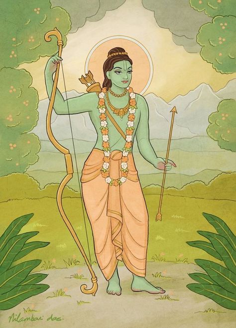 Rama Painting, Rama Avatar, Ram Painting, Ram Art, Sita Rama, Lord Sri Rama, Jai Shri Ram, Rama Image, Sri Ram