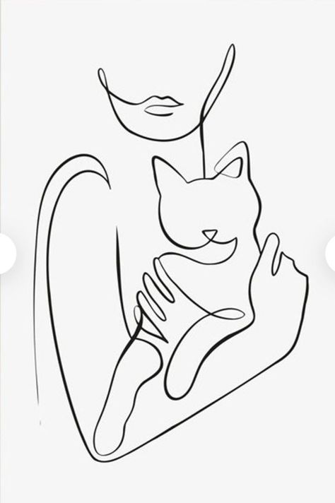 Drawing Hands, Cat Tattoo Designs, Śliczne Tatuaże, Line Art Tattoos, Pola Sulam, Line Art Design, Outline Art, Abstract Line Art, Line Tattoos