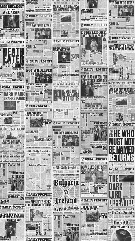 Daily Prophet Aesthetic, Daily Prophet Printable Free, Daily Prophet Wallpaper, History Aesthetic Wallpaper, Harry Potter Newspaper, The Daily Prophet, Newspaper Wallpaper, Mint Green Wallpaper Iphone, Alt Posters