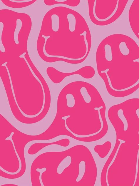 Download Pink Smiley Face Pattern Wallpaper | Wallpapers.com Face Pattern Wallpaper, Smiley Face Pattern, Pink Smiley Face, Pink Smiley, Face Pattern, Smiley Faces, A Pattern, Smiley Face, Pink Background