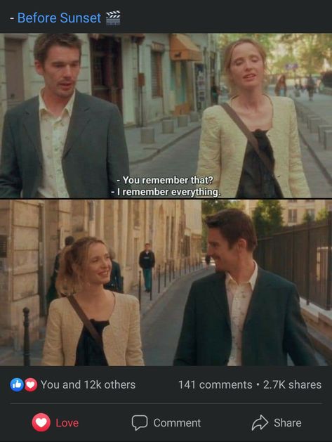 Before Sunset Quotes, Before Sunrise Edit, Before Sunset Movie, Movies Like Before Sunrise, Before Sunrise Dialogues, Before Trilogy, Cinema Quotes, Movies Quotes Scene, The Titanic Memes