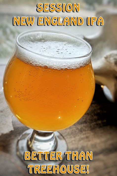 So happy with how this recipe turned out! 12 Days from brew to glass for this Session New England IPA. Tons of hop aroma with a great body. It's crushable at 5% and juicier than any session #NEIPA on the market!   #homebrew #beer #homebrewing #craftbeer #brewing #allgrainbrewing #allgrain #homebrewrecipe #citra #eldorado #mosaic #lactose #IPA #newenglandipa #treehouse Pickles Canning, Beer Recipes Homebrew, Brew Stand, Ipa Recipe, Craft Beer Recipes, Beer Brewing Recipes, All Grain Brewing, Hazy Ipa, Brewing Recipes