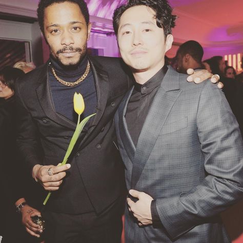 LaKeith Stanfield on Instagram: “I cried and laughed on your shoulder and you were receptive and lended an ear as always Steven 💐 (btw if you guys haven’t seen “BURNING”…” Lakeith Stanfield, I Cried, Fictional Characters, On Instagram, Quick Saves, Instagram