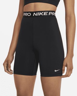 Nike Pro Shorts, Nike Store, Intense Workout, Black White Fashion, Nike Pros, White Style, Stretchy Fabric, Dri Fit, Nike Women