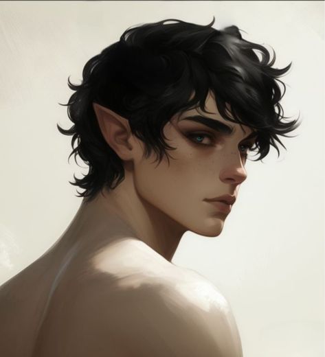 Drow Male, Dnd Elves, Male Elf, Elf Man, Hybrid Art, Prince Art, Leo Valdez, Fantasy Hair, Holly Black