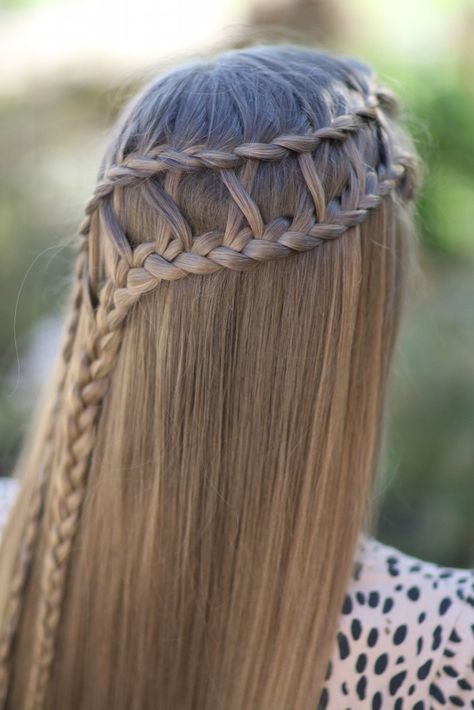 Hair Braid Tutorials, Ladder Braids, Hair Plaits, Cute Girl Hairstyles, Braids Colors, Braiding Tutorials, Hair Do Ideas, Creative Hair Styles, Braids Tutorial Easy