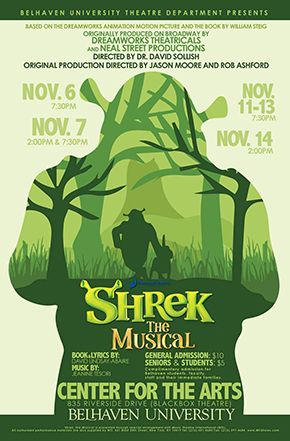 Shrek Musical Poster, Shrek The Musical Poster, Shrek Posters, Shrek Poster, Shrek Drawing, Shrek Musical, Shrek Jr, Film Cartoon, Shrek The Musical