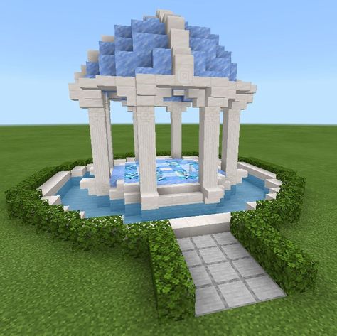 Ice Biome Minecraft Builds, Minecraft Ice Builds, Minecraft Shop Ideas, Minecraft Ice Castle, Minecraft Water House, Minecraft Gazebo, Minecraft Kale, Minecraft Greenhouse, Minecraft Shops