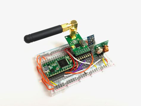 This Hacker's Tiny Device Unlocks Cars And Opens Garages | Like OwnStar, Kamkar’s Rolljam device can be planted on a car to intercept radio connections. But instead of exploiting a smartphone app’s vulnerabilities, it hijacks the “rolling code” signal from a key fob and stores it so that the hacker can pick up the gadget and unlock the vehicle later. | Credit: Samy Kamkar | From Wired.com Spy Stuff, Diy Arduino, Hacking Tools, Electrical Circuit, Electronics Hacks, Diy Gadgets, Electronic Projects, Home Security Tips, Diy Tech