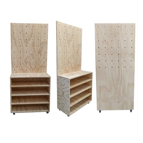 Free Standing Peg Board Display, Trade Stand Ideas, Pottery Shop Display, Freestanding Pegboard, Church Signage, Moveable Wall, Stand Feria, Shop Shelving, Craft Market Display