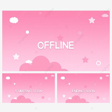 Hello Kitty Banner Twitch, Twitch Free Overlay, Pink Twitch Banner, Cute Pink Banner, Twitch Starting Soon Screen, Free Twitch Overlay, Gaming Overlay, Banner Gaming, Overlays Twitch