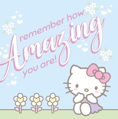 Kawaii Quotes, Comforting Quotes, Fairy Kawaii, Kawaii Fairy, Quotes Pinterest, Comfort Quotes, Hello Kitty Art, Cute Messages, Hello Kitty Pictures