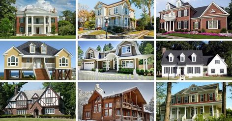 32 Types of Architectural Styles for the Home (Modern, Craftsman, Country, etc.) Types Of Houses Styles, Home Design Styles, Home Architecture Styles, Different House Styles, Different Types Of Houses, House Architecture Styles, Exterior Home Design, Modern Craftsman, Exterior Home