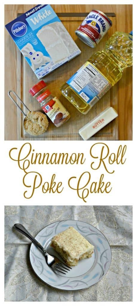 Cinnamon Roll Poke Cake, Cinnamon Cake Recipes, Pumpkin Poke Cake, Cinnamon Roll Apple Pie, Cake Mix Ingredients, Chicory Recipe, Cinnamon Cake, Poke Cake Recipes, Cinnamon Roll Cake