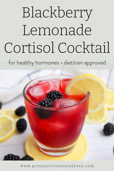 Have you seen the viral cortisol cocktail lemonade? This one's a better variation that uses easy ingredients you probably have on hand! It can lower the stress hormone cortisol and improve your hormone health, which can help with a bunch of symptoms from acne to weight loss. Natural Cortisol Drink, Lower Cortisol Recipes, Cortisol Balancing Lemonade, Homemade Cortisol Cocktail, Cortisol Lemonade, Cortisol Lemonade Recipe, Happy Juice Cortisol, Cortisol Cocktail Morning, Morning Cortisol Drink