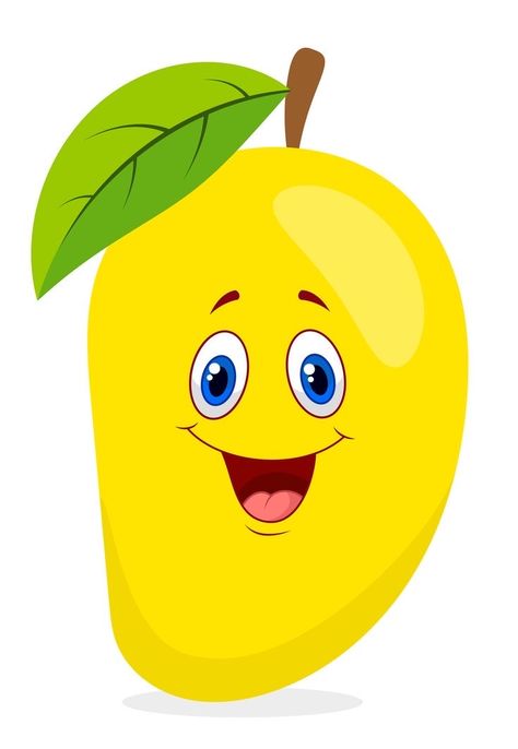 Mango Cartoon Image, Mango Craft, Color Red Activities, Mango Cartoon, Mango Images, Birthday Chart Classroom, Preschool Charts, Reading Cartoon, Happy Fruit