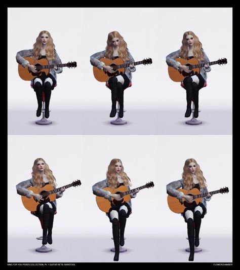 Flower Chamber: SING FOR YOU Poses collection, pt.1: Guitar Sets • Sims 4 Downloads Sims 4 Couple Poses, Ts4 Poses, Sims 4 Black Hair, 4 Poses, The Sims 4 Pc, Sing For You, Sims Games, Sims 4 Characters, Sims4 Clothes