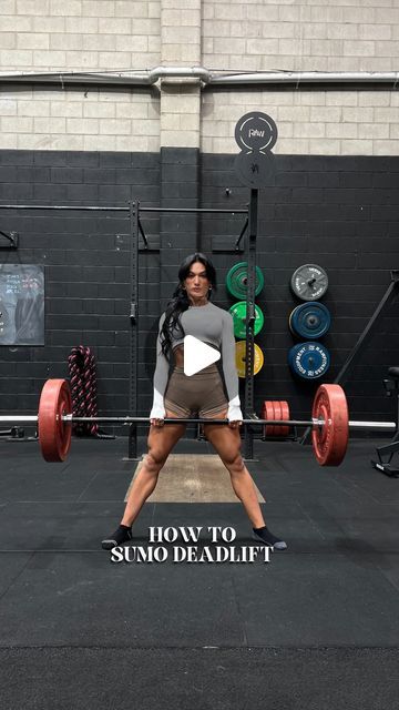 ALEXANDRA MILNE on Instagram: "SUMO DEADLIFTS (steps below 👇)   Follow the steps ✔️👇 (follow the steps, like checkboxes and your lift will feel better)  1. Walk up to the bar, shins touching bar 2. Grab bar, hands shoulder width apart 3. Slide shins along bar, pushing open hips, driving knees out and NOT moving the bar forward 4. Pull shoulder back towards hips 5. Looking straight (up) 6. Deep brace in your core 7. Push through the floor and drive all the way up to lock out 8. Repeat  Notes - having a super wide stance doesn’t = a stronger position for you. Just because it does shorten the distance ( you think this would make it easier), if you’re too wide you generally can’t get into a stable / comfortable position which you would be MORE POWERFUL IN.  Follow me for more female specific Back Deadlift, Deadlifts For Back, Sumo Deadlift, How To Do A Deadlift Correctly, Barbell Sumo Deadlift, Deadlift Variations, Gym Tips, Grab Bars, Online Coaching