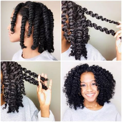 Short Hair Twist Out, Chunky Twist Out, Natural Twist Out, Hair Plait, Twist Out Styles, Cantu Hair Products, Plait Styles, Updo Easy, Flat Twist Out