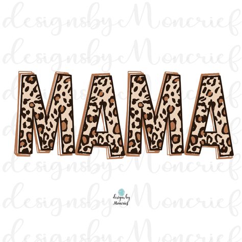 MAMA | MINI | Leopard Print | Mother | Daughter | PNG | Sublimation | Digital Download Jan 20, Mother Daughter, Printed Items, Leopard Print, Digital Download, Digital Prints