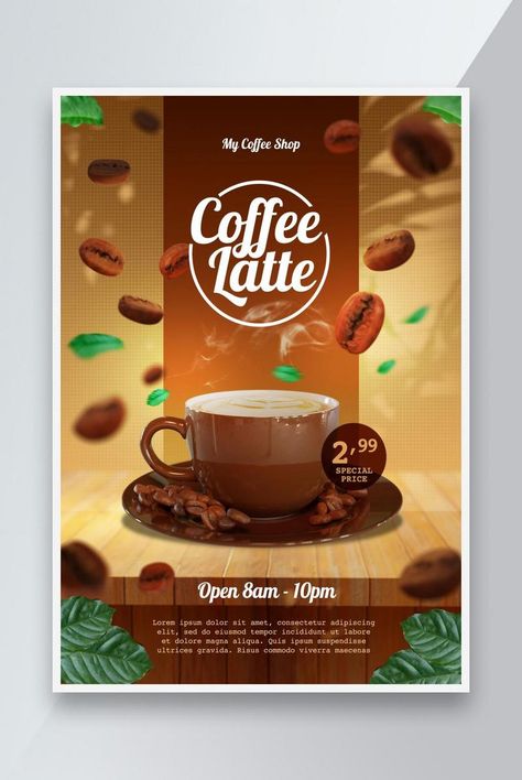 Design Iklan Produk, Poster Design Coffee, Coffee Shop Social Media, Coffee Poster Design, Cafe Posters, Banner Web, Flyer Ideas, Creative Coffee, Simple Designs To Draw