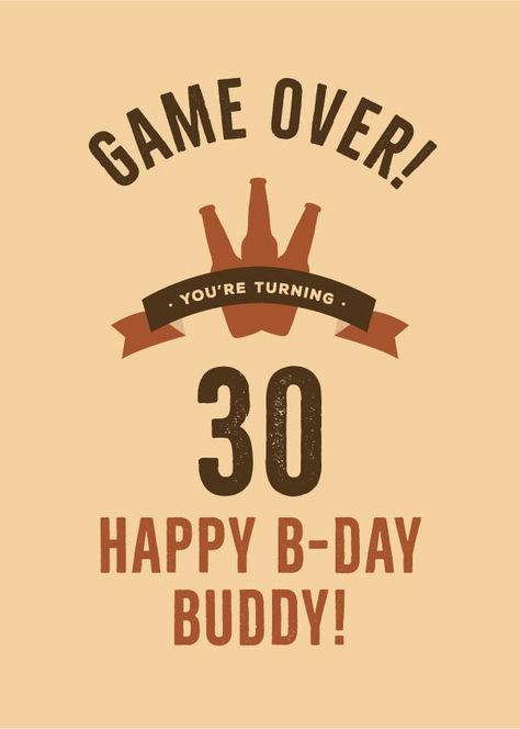 Card For Men, Turning 30, Dirty 30, Christian Quotes Prayer, Quotes Prayer, Happy B Day, B Day, Creative Cards, Birthday Quotes