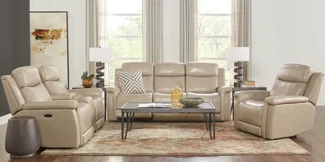 Beige Leather Sofa Living Room, Beige Leather Sofa, Beige Sofa Living Room, Reclining Sofa Living Room, Leather Sofa Living, Sofa Recliner, Leather Sofa Living Room, Pc Table, Furniture Details Design