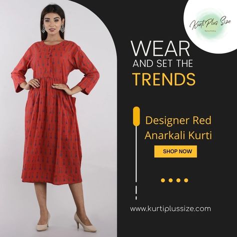 Dress Shop Poster Design, Hoarding Design, Red Anarkali, Printed Kurtis, Tiktok Marketing, Digital Advertising Design, Model Man, New Kurti Designs, Gandhi Jayanti