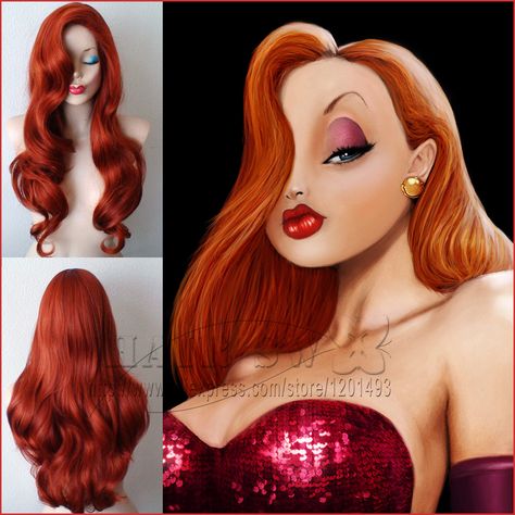 Cheap costume ball, Buy Quality costume joker directly from China wigs large cap size Suppliers:  queen hair,buy natural hair,haircut pictures,sexy wig,perruque cosplay,lady gaga wig nicki minaj wig,women wig futura f Jessica Rabbit Hair, Lady Gaga Wig, Red Hair Cosplay, Nicki Minaj Wig, Jessica Rabbit Cosplay, Red Hair Long, Costume Joker, Rabbit Cosplay, Natural Hair Haircuts