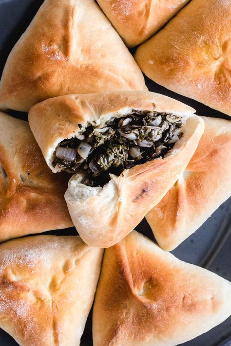 Fatayer Dough Recipes, Fatayer Dough, Middle Eastern Lentil Soup Recipe, Spinach Fatayer, Middle Eastern Lentil Soup, Fatayer Recipe, Recipes For Ramadan, Ramadan Recipes Iftar, East Recipes