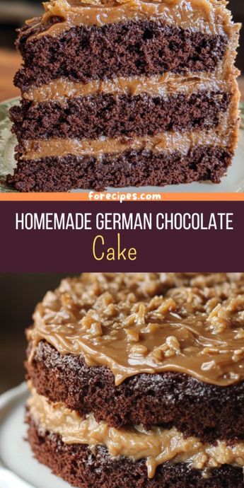 Diy German Chocolate Cake, Small German Chocolate Cake, German Chocolate Filling, Best German Chocolate Cake Recipe, Gluten Free German Chocolate Cake, Easy German Chocolate Cake, German Chocolate Cake Frosting, Homemade German Chocolate Cake, Chocolate Cake Mix Recipes